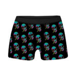Smoking Vibrant Skull Retro 64 Bit Art 420 Marijuana Men's Boxers