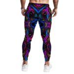 3D Purple Tie Dye Design Trippy Marijuana Jogger Pants