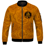 420 Art Mahatma Ganja Gandhi Dope Marijuana Bomber Jacket