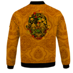 420 Art Mahatma Ganja Gandhi Dope Marijuana Bomber Jacket - BACK