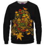 420 Art Mahatma Ganja Gandhi Dope Marijuana Crewneck Sweatshirt