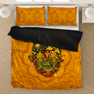 420 Art Mahatma Ganja Dope Marijuana Unique Bedding Set