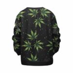 420 Astronaut Smoking Bong in Outer Space Kids Sweatshirt