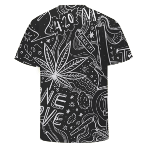 420 Blaze It One Love Marijuana Black And White Dope T-shirt