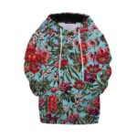 420 Floral Marijuana Bud Painting Design Children Hoodie
