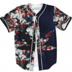 420 Marijuana Floral Painting Pattern Dope Weed Baseball Jersey