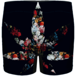 420 Marijuana Floral Painting Pattern Dope Weed Men's Underwear