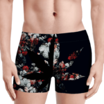 420 Marijuana Floral Painting Pattern Dope Weed Men's Underwear