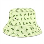 420 Marijuana Hand Sign Abstract Pattern Cool Bucket Hat