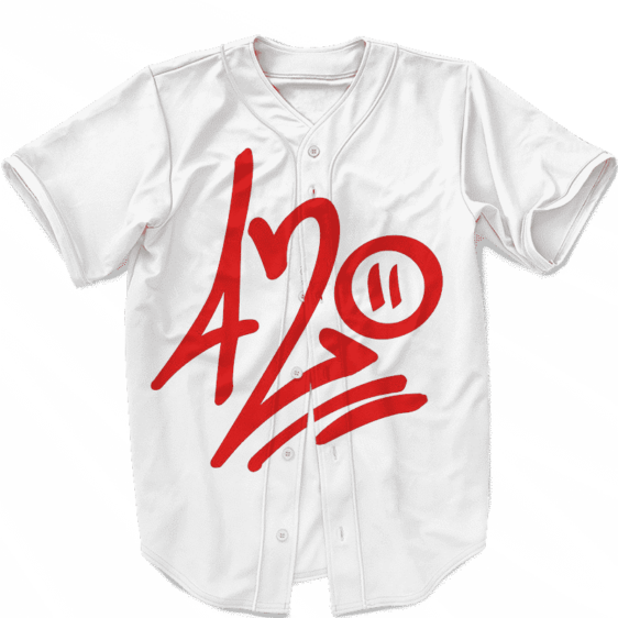 420 Percent Graffiti Minimalist Cannabis Baseball Jersey