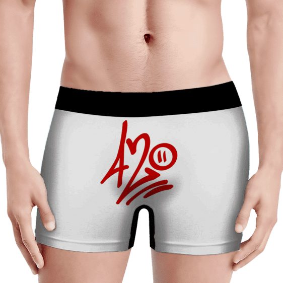 420 Percent Graffiti Minimalist Cannabis Men's Boxer Brief