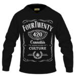 420 Wake And Bake Cannabis Kush Dope Cool Black Hoodie