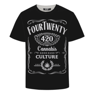 420 Wake And Bake Cannabis Kush Dope Cool Black T-shirt