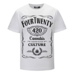 420 Wake And Bake Cannabis Kush Dope Cool White T-shirt