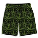 420 Weed Hemp Marijuana Pattern Awesome Men's Beach Shorts