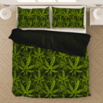 420 Weed Hemp Marijuana Pattern Awesome Bedding Set