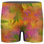 420 Weed Marijuana Colorful Artwork Dope Men's Boxer