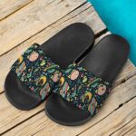 420 Weed Marijuana Doodle Pop Art Collage Dope Slide Footwear