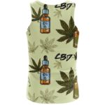 420 Weed Marijuana Dope CBD Minimalist Art Wonderful Tank Top - Back