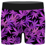 420 Weed Marijuana Purple Pattern Dope Men's Boxer Brief