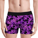 420 Weed Marijuana Purple Pattern Dope Men's Boxer Brief