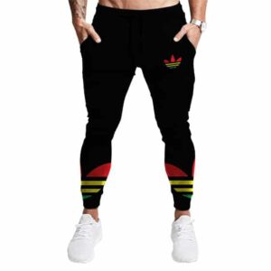 Adidas Rastaman Weed Logo Parody Stylish 420 Jogger Pants