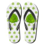 Adorable Ganja Smiling Kush Art Weed Thong Sandals