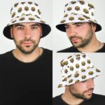 Adorable Rasta Man Chibi Cartoon Pattern Bucket Hat