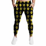 Adventure Time Jake The Dog Smoking Blunt Pattern 420 Joggers