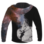 Albert Einstein Smoking Dope Galaxy 420 Marijuana Pullover Hoodie