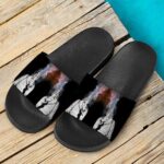 Albert Einstein Smoking Dope Galaxy Marijuana Slide Slippers