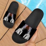 Albert Einstein Smoking Dope Galaxy Marijuana Slide Slippers