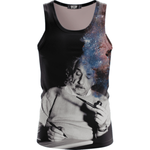 Albert Einstein Smoking Dope Galaxy 420 Marijuana Tank Top