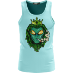 Alien Dreadlocks Smoking Joint Dope Vector Light Tank Top