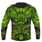 All Over Marijuana Trippy Dope Art Design 420 Weed Adult Hoodie