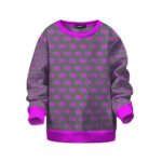 Amazing 420 Drip Art Neon Pattern Purple Kids Sweatshirt