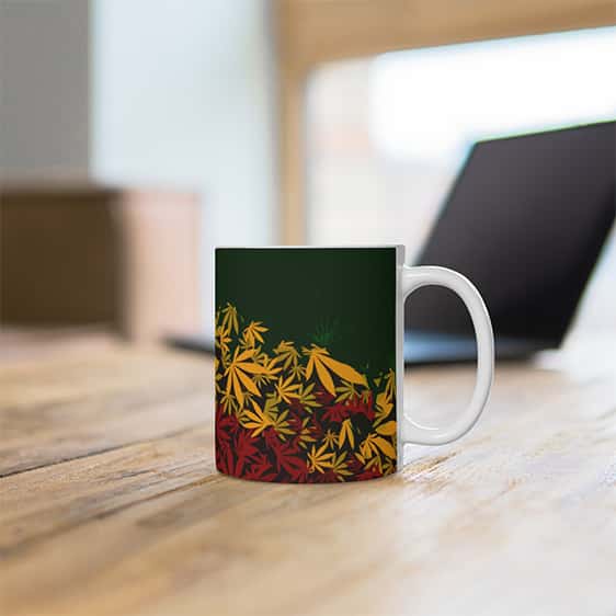 Amazing Marijuana 420 Weed Rastafarian Colors Coffee Mug