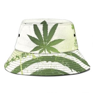 American Flag Weed Inspired Art Cool 420 Bucket Hat