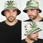 American Flag Weed Inspired Art Cool 420 Bucket Hat