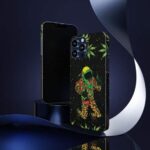 Astronaut Smoking Bong Weed Pattern Black iPhone 13 Case