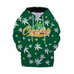 Awesome Cannabis Logo Weed Leaf Pattern Children Hoodie