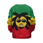 Awesome Doobie Man Rastafarian Colors Kids Sweatshirt