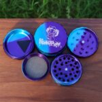 Awesome Honeypuff Royal Violet & Blue Colored Weed Grinder