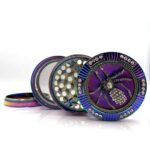 Awesome Spider Logo Design Rainbow Colored Kush Herb Grinder