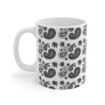 Badass Gangster Bandana Paisley & Weed Pattern Coffee Mug