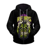 Badass Smoking Gorilla Irie Days 420 Marijuana Zip Up Hoodie
