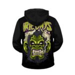 Badass Smoking Gorilla Irie Days 420 Marijuana Zip Up Hoodie