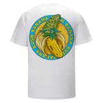 Banana Kush Marijuana Strain Awesome Logo White T-shirt
