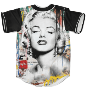 Marilyn Monroe Pop Culture Artwork 420 Bomb Baseball Jersey