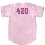 Best Buds Cute Pink 420 Weed Kush Awesome Baseball Jersey